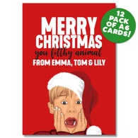 Filthy Animal A6 Christmas Card Pack